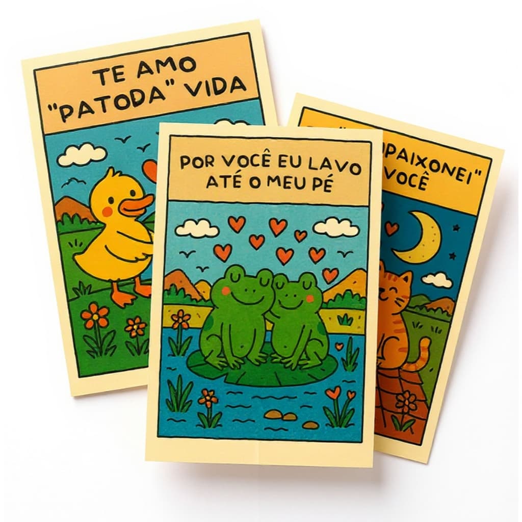 Cartão Presente Namorado Homem Namorada Mulher 10x15cm Dia Aniversário Natal