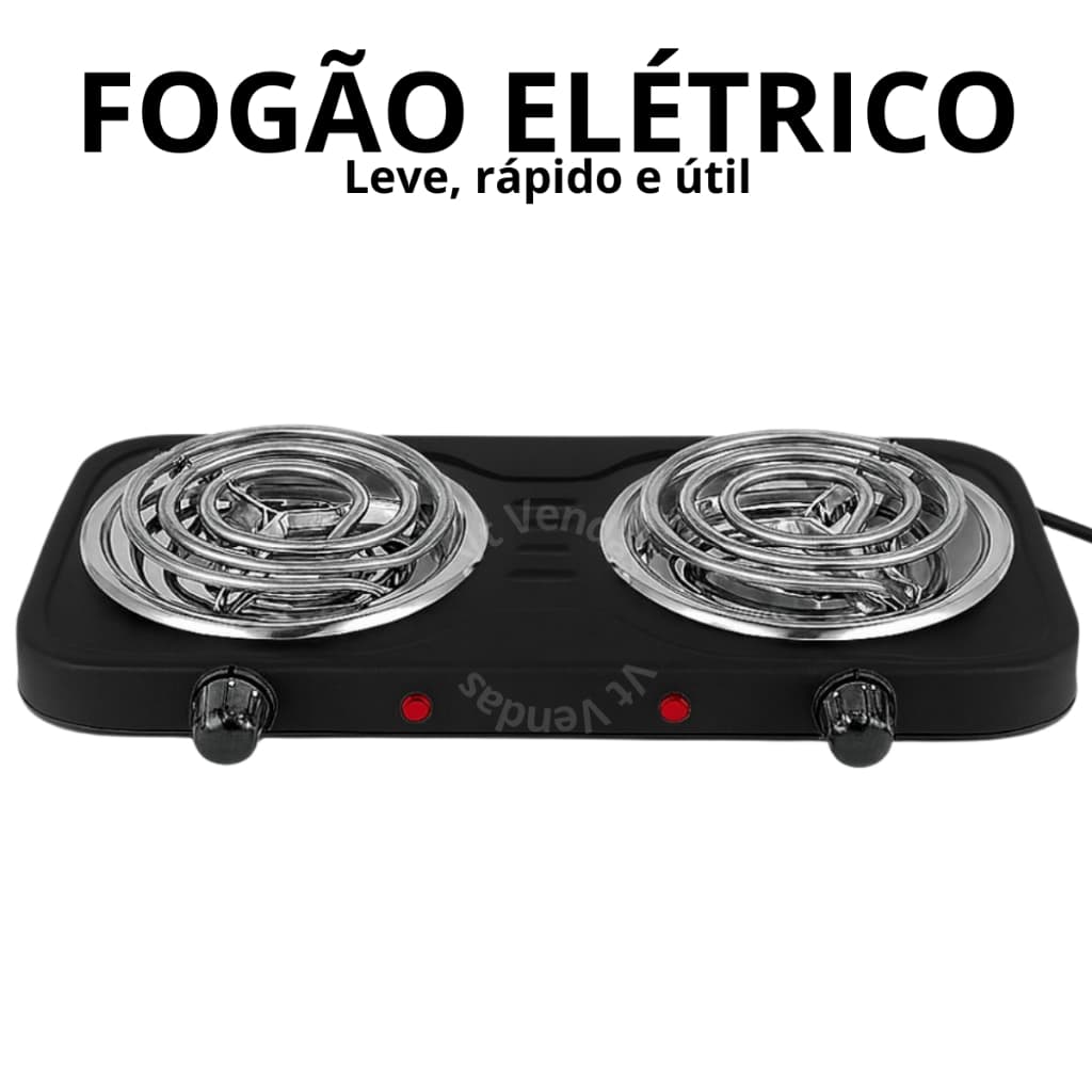 Fogão Elétrico Portátil 1 a 2 Bocas Aquecimento Rápido Por Indução 220v e 110v