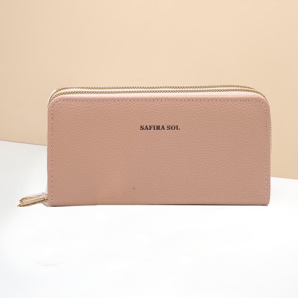 Carteira feminina com 2 zíper grande -LT672