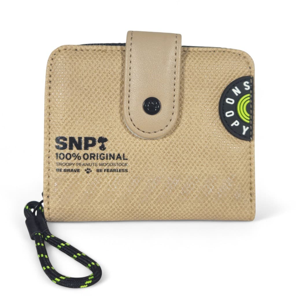 Carteira Feminina Snoopy Original Pequena Compacta com Zíper Porta Cartões e Moedas