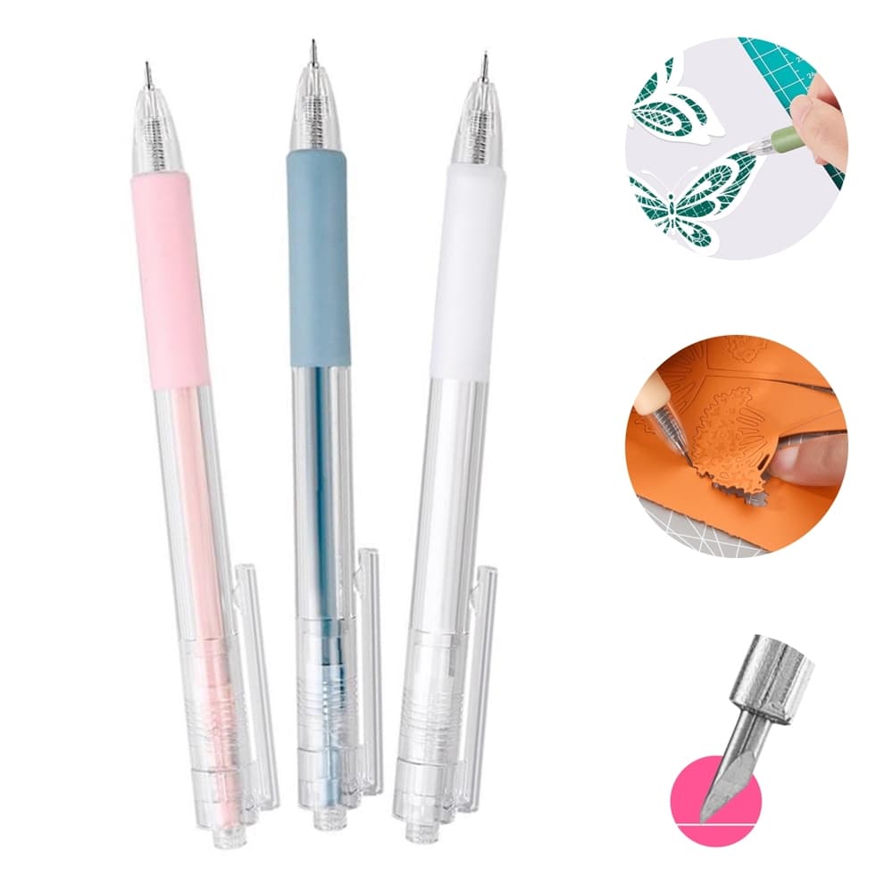 Caneta Estilete de Precisão Corte Artesanato Scrapbook Papel EVA Cartão DIY