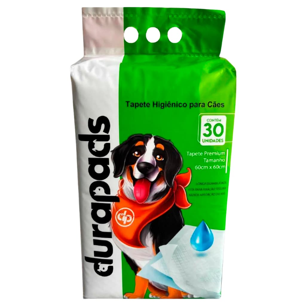 Tapete Higiênico Durapads 60x60cm com 30 Unidades para Cães