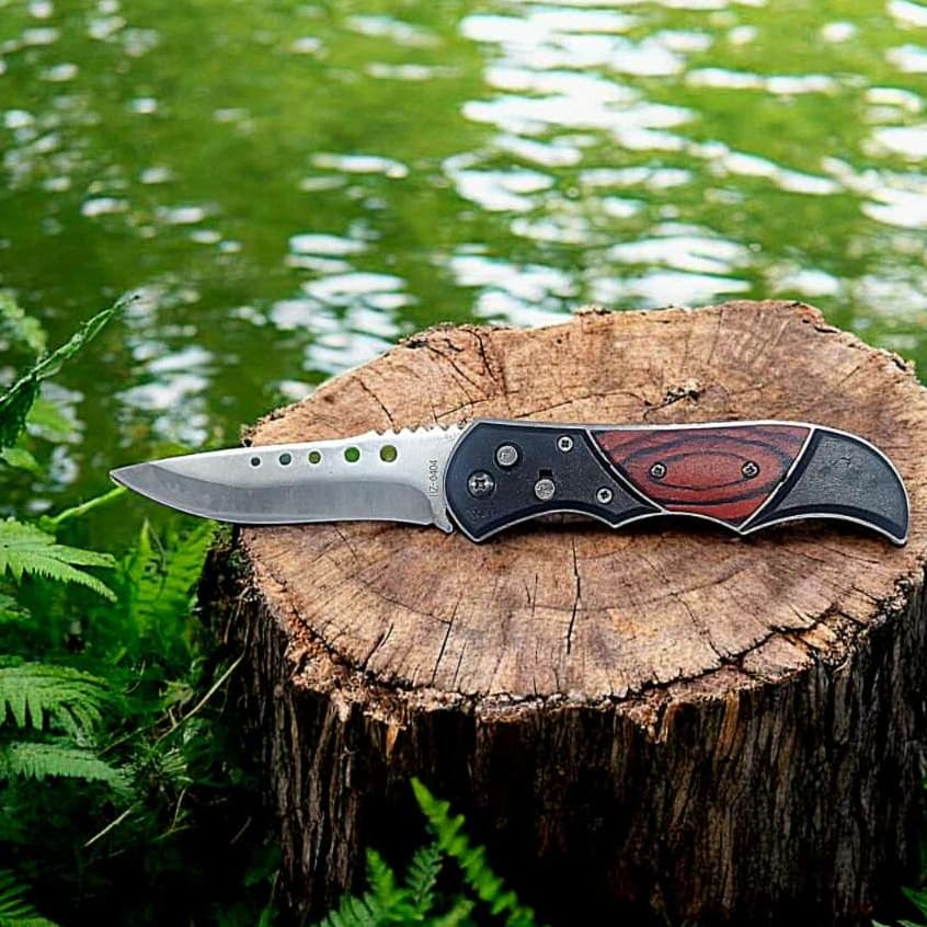 Canivete Automático Saque Rápido Esportivo Caça Pesca Com Clip