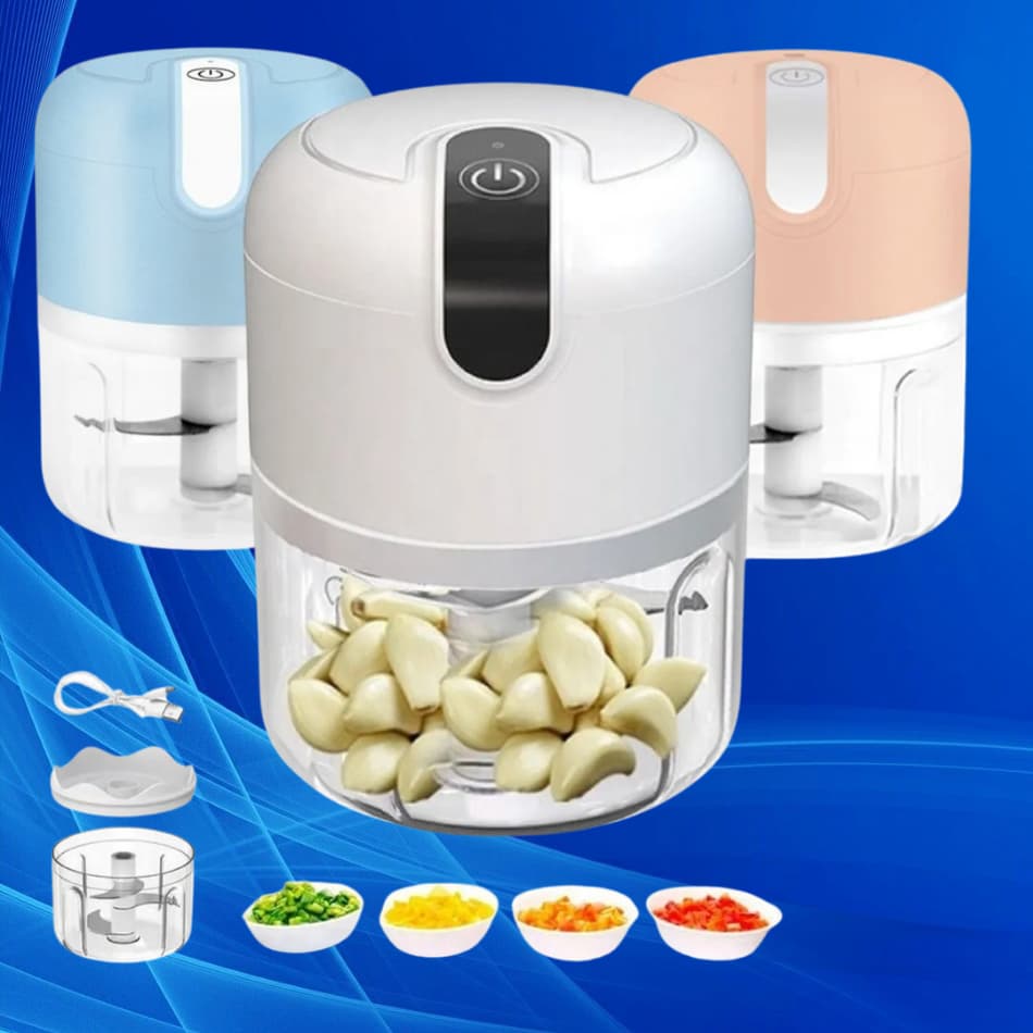 3 Processadores de Alimentos Portátil Recarregável USB Portátil Viagem Papinha Utilidades Cozinha