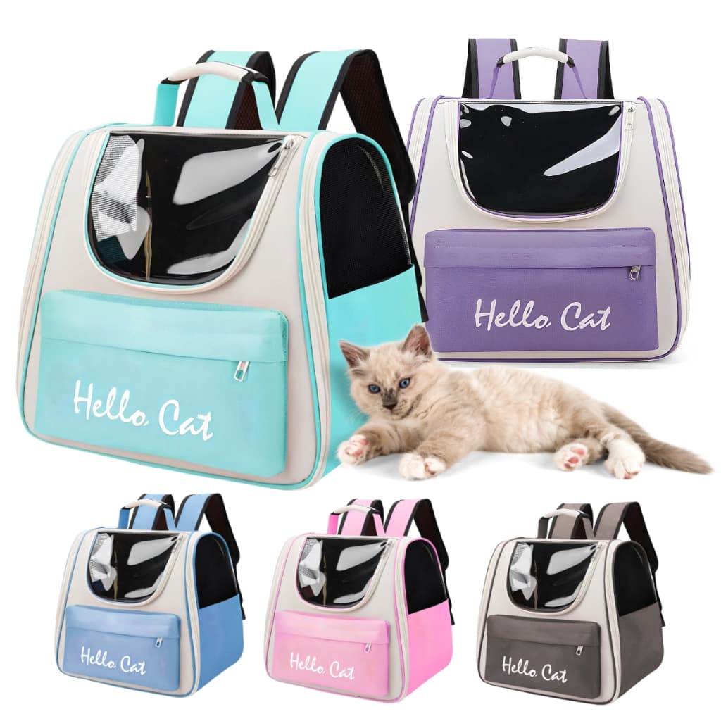 Mochila Bolsa Cães Gatos Viagem Transporte Pet Mala Média