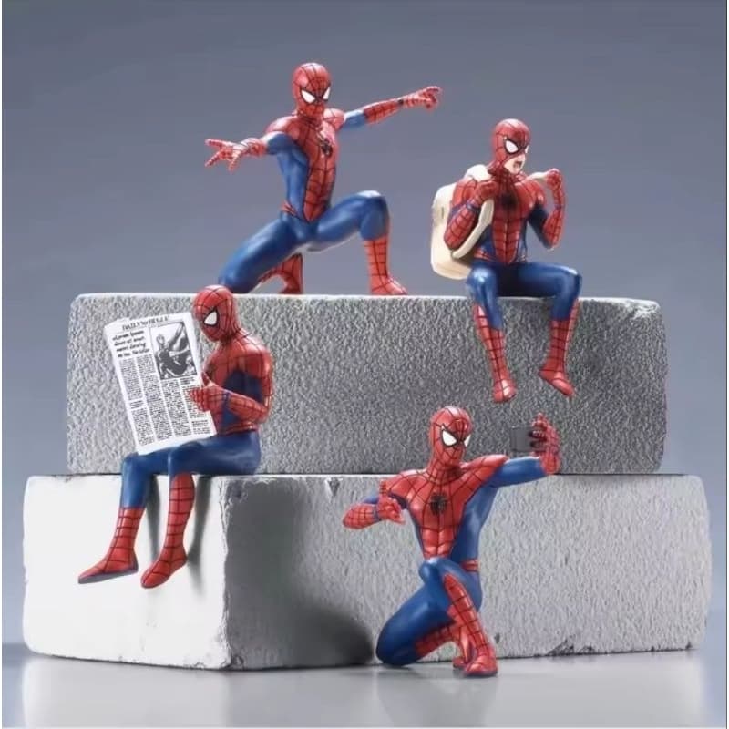 Homem Aranha 8cm Action figures, Miniaturas Colecionáveis, Bonecos de coleção.