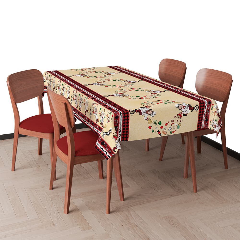 Toalha Plástica Térmica Forro para Mesa 90 graus 4, 6, 8 , 10 e 14 Lugares Estampada e Natal