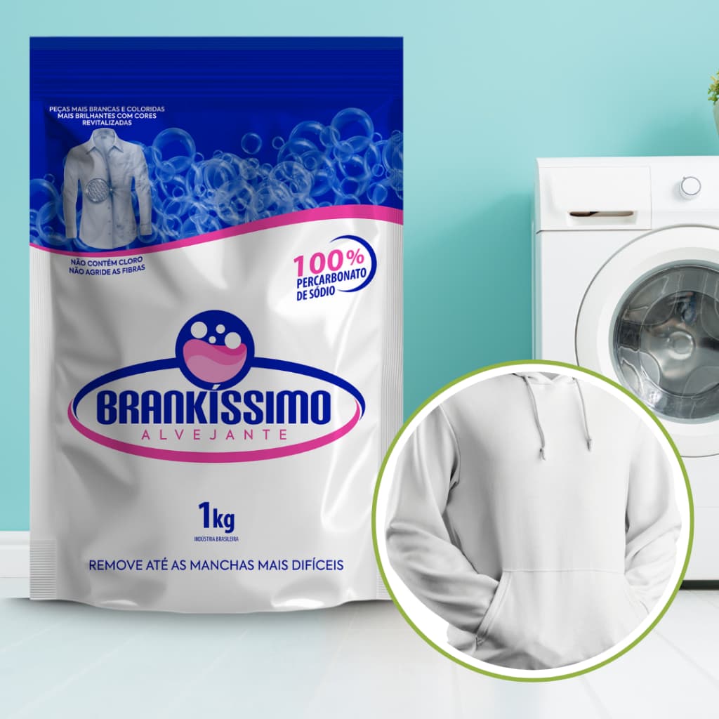 Percarbonato de Sódio 100% Puro Limpeza Em Geral Tira Manchas Roupas Brancas 500g/1kg /2kg