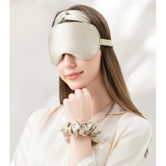 Máscara para Dormir Tapa Olhos Tampão de Descanso tapa olho de CETIM