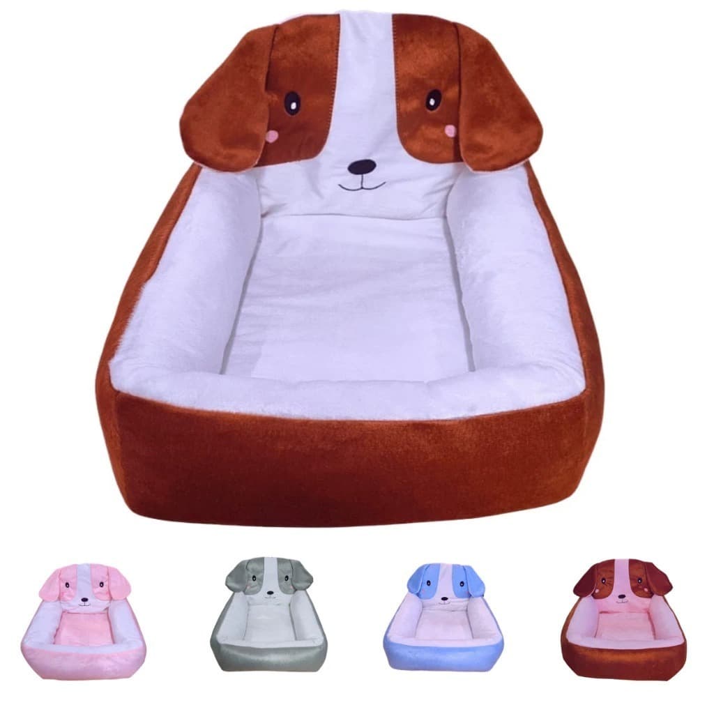 Cama Pet Com Cabeceira cachorro e gato tamanho Pequena Grande Premium Luxo Fofinha Macia
