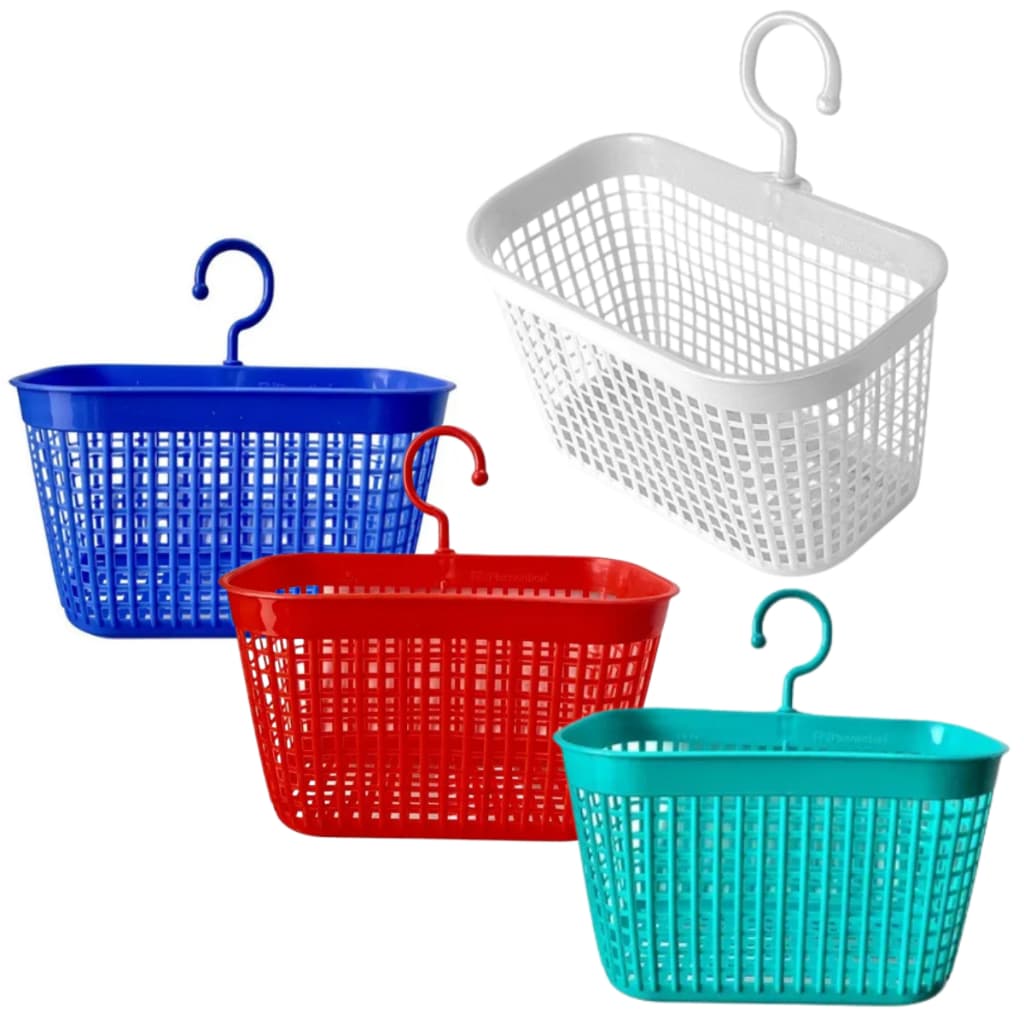 Cesto Organizadores de Pregadores de Roupas com Alça - Kit com 1 ou 10 Unidades