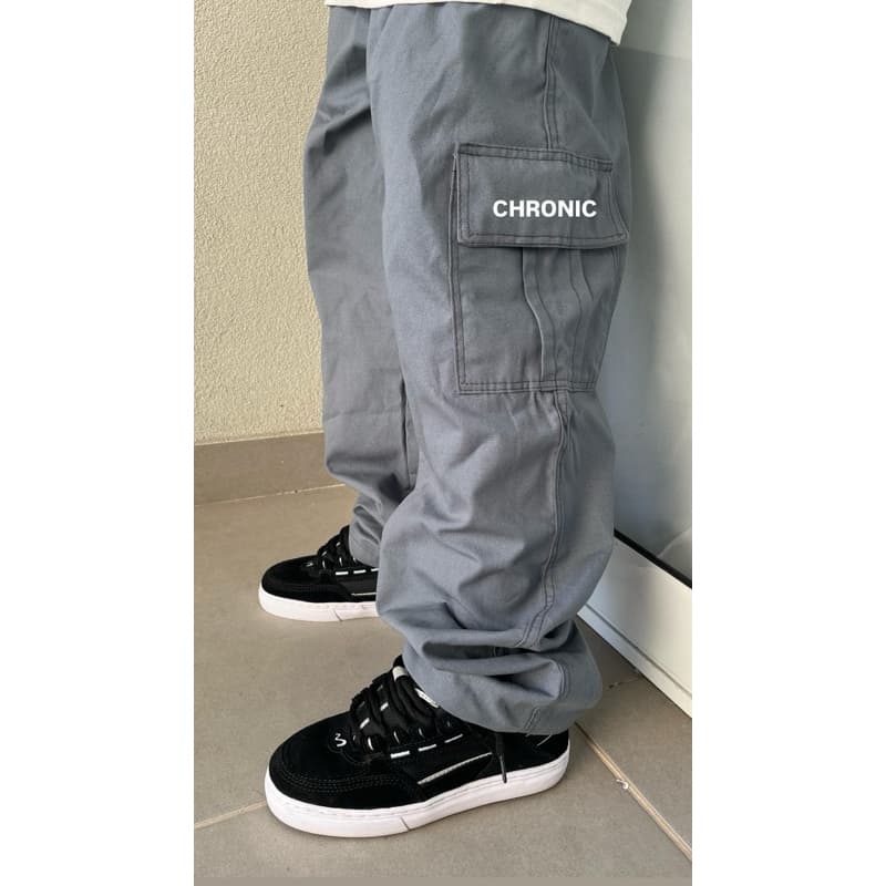 Calça Cargo CHRONIC CONTRASTE NOVAS CORES Sarja Unissex Cargo