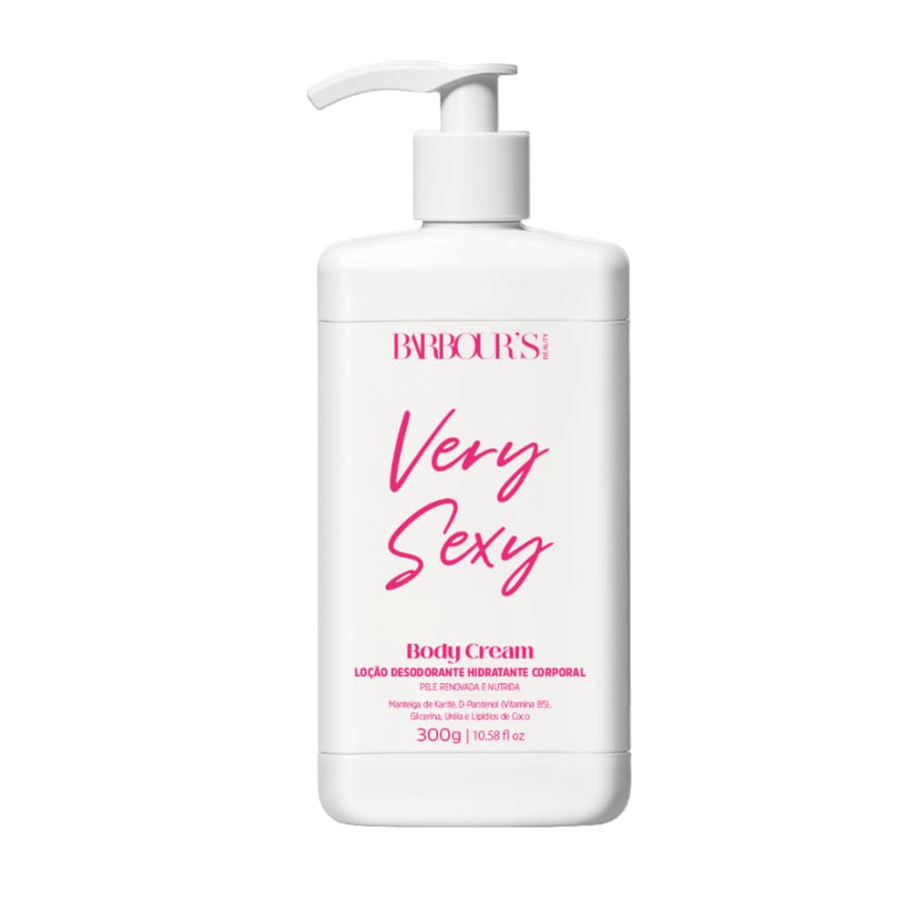 Creme Hidratante Corporal Very Sexy Barbour's Beauty 300g Fragrância Suave Desodorante Body Cream