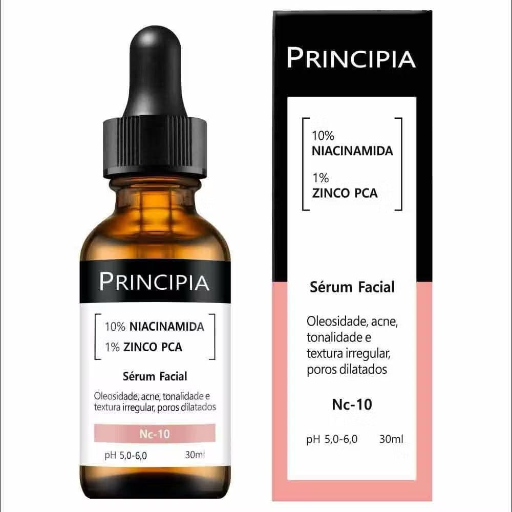 Nc-10 Principia Sérum com 10% de Niacinamida e 1% de Zinco PCA com alta eficácia contra acnes1