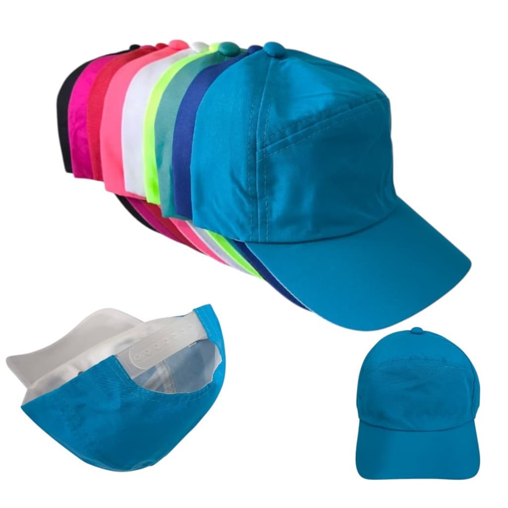 Boné infantil em tecido tactel Menino Menina Seca Rápido Proteção UV