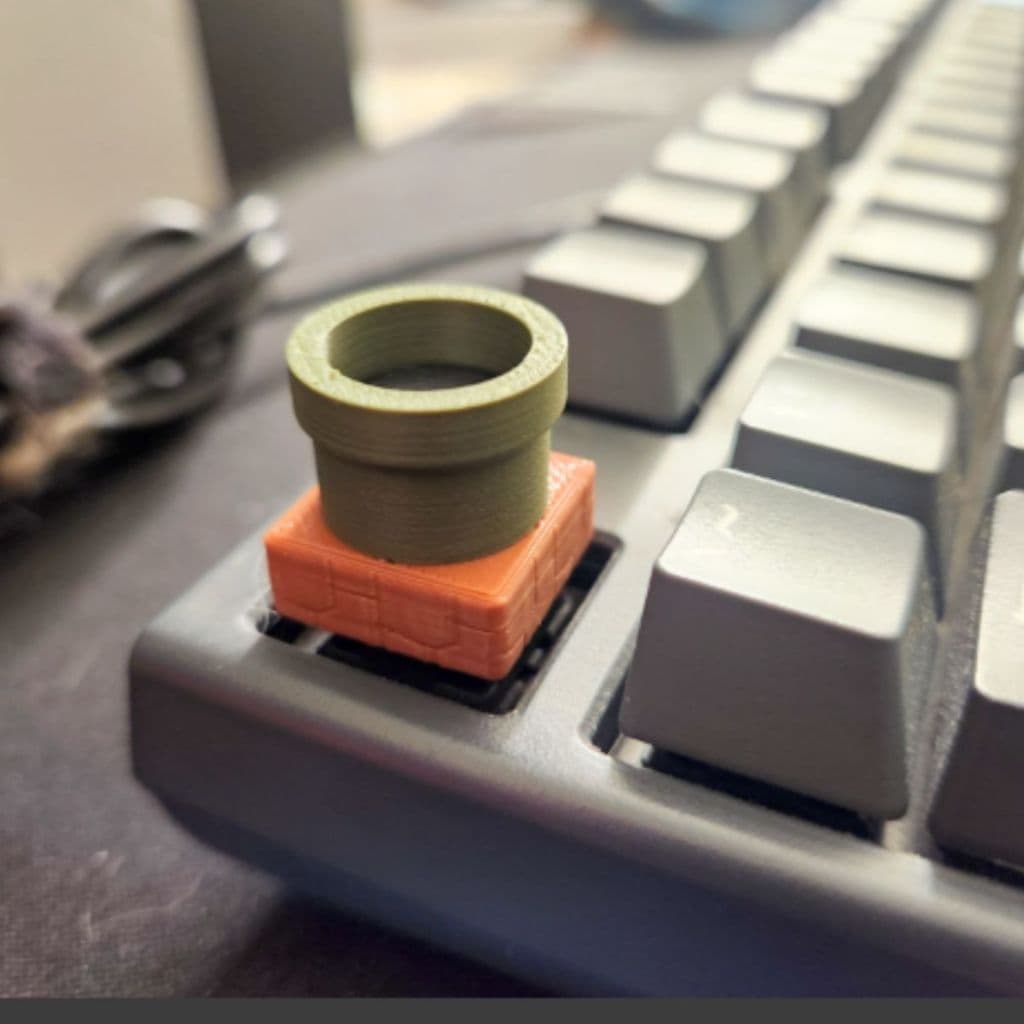 4 Keycap Botão Teclado Mario Bros Compatível com Switches MX Padrão Coisa Legais Geek Gamer