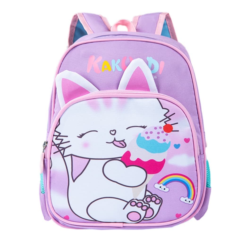 Mochila Infantil Escolar Bichinhos de Pelúcia Fofa | Bolsa de Costas Bebê Leve Confortável Creche Menino Menina 1 a 5 An