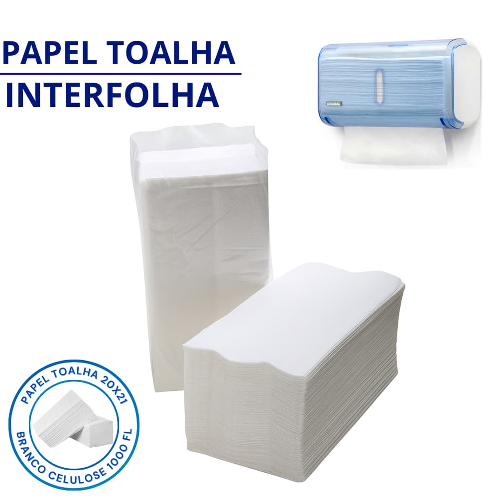 TOALHA DE PAPEL INTERFOLHADO 2 DOBRAS
