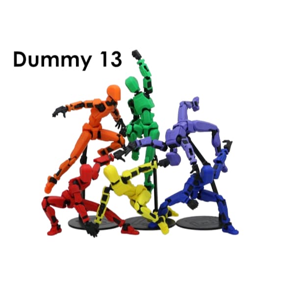 Figura de Ação Articulada Dummy 13 – Brinquedo 3D em PLA para Montagem