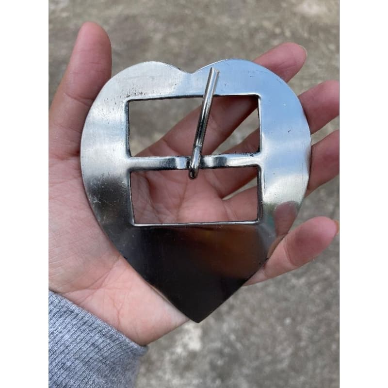 Fivela Coração 44mm em Inox