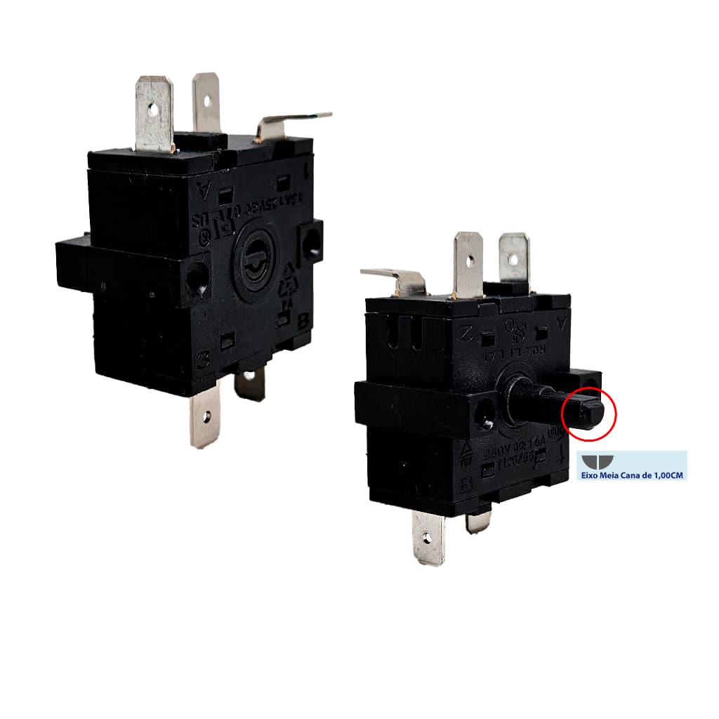 CHAVE SELETORA P/FORNO ELETRICO 16A 5T 4 POSIÇOES (FZ31-9)