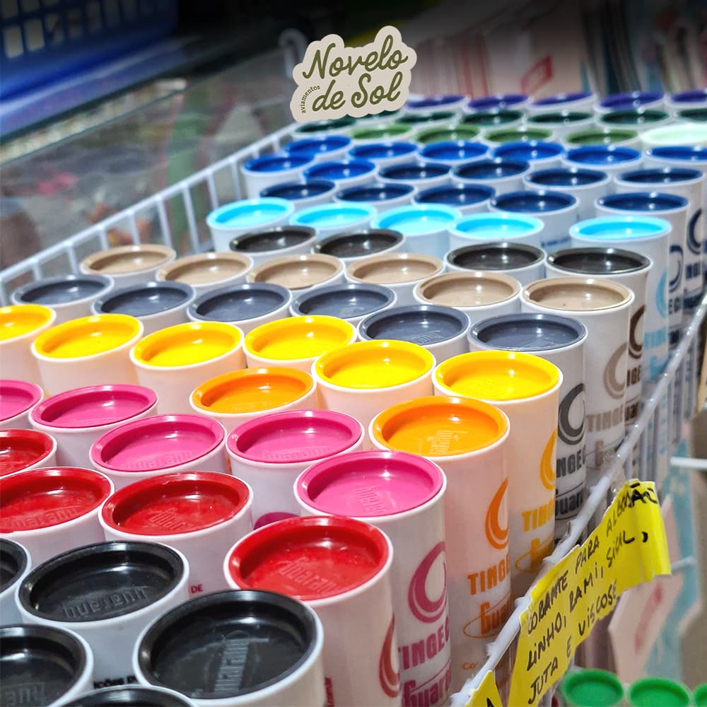 Tinta Corante Para Tingir Tecidos Algodão Guarany Tingimento de Roupa - Fixacor | Tiracor | Tingecor