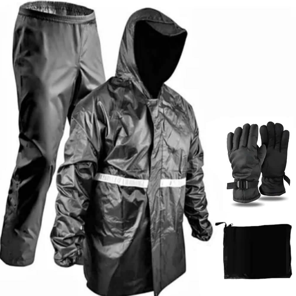 Roupa De Chuva Jaqueta Calça Motoqueiro Motoboy Luva