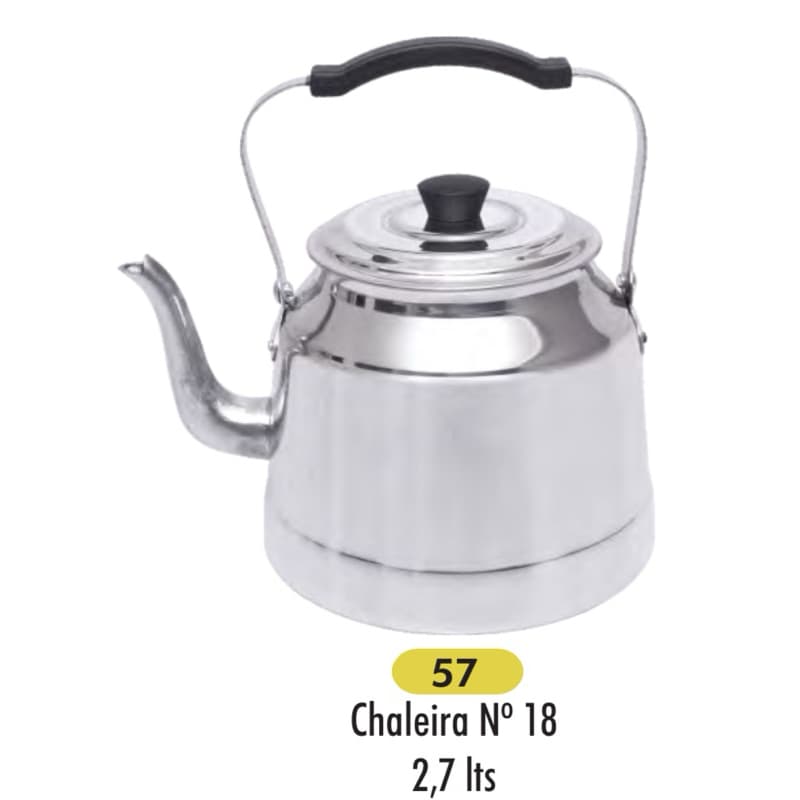 Chaleira de alumínio 1,6L/ 2L/ 2,7L/ 3,9L/ 6L