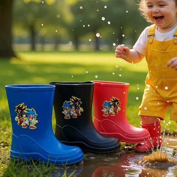galocha infantil masculino figurinhas bota de chuva infantil meninos sola antiderrapante