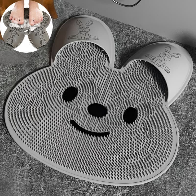 Tapete de Banheiro Box Antiderrapante Massageador Limpeza Pés