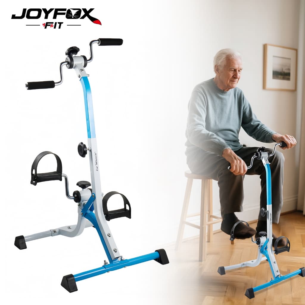 JOYFOX Mini Bike Ergométrica Pernas Braços Fisioterapia Cicloergometro