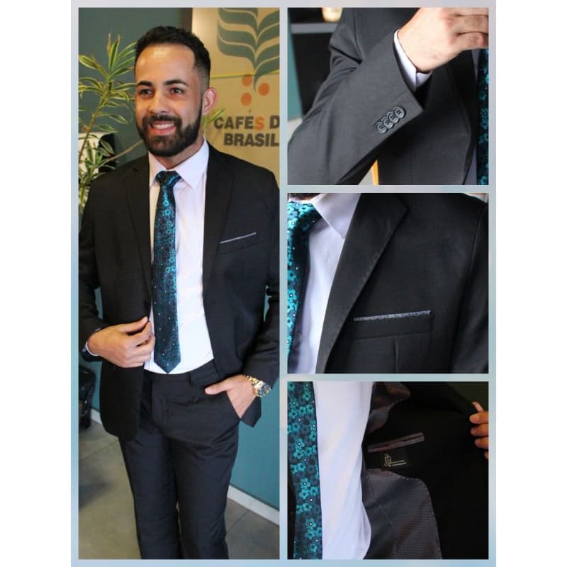 TERNO MICROFIBRA SLIM ITALIANO MASCULINO LINHA PREMIUM MELHOR PREÇO