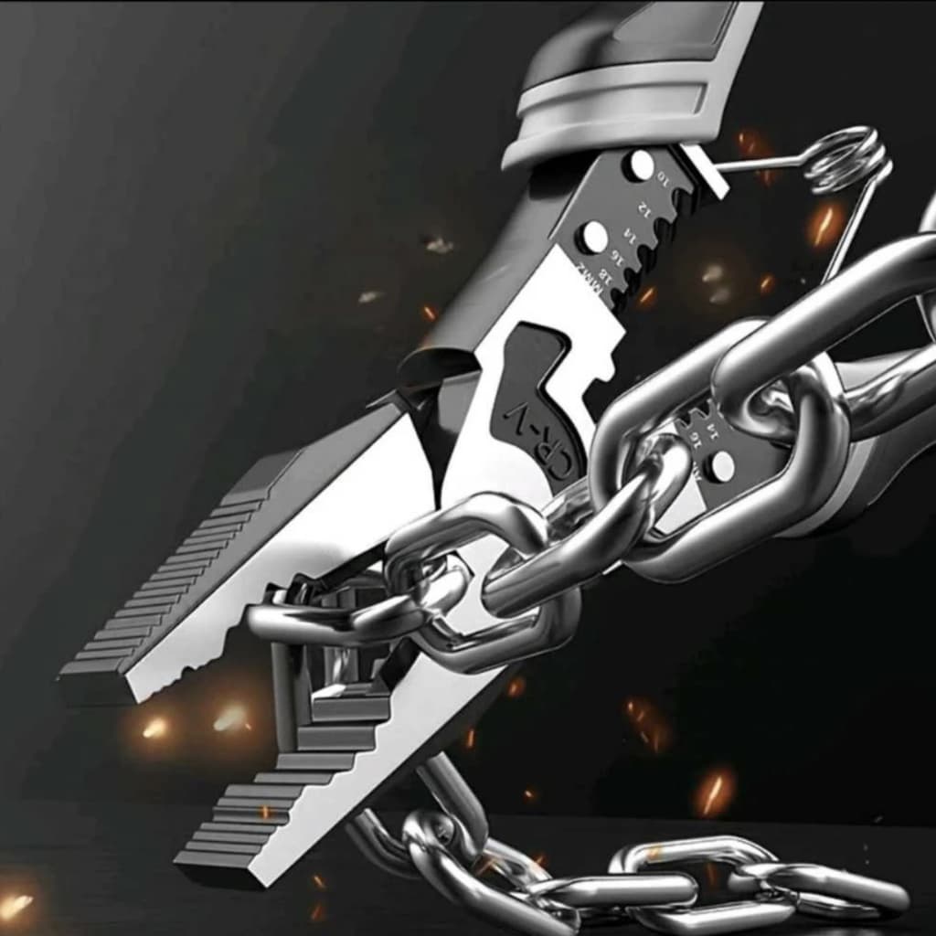 Alicate TITANIUM Universal Multifuncional Diagonal Corta E Decapa Fio Eletricista Profissional