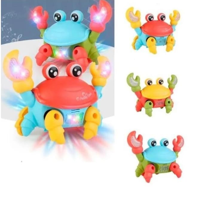 Brinquedo Caranguejo Fujão Musical Som Luz E Movimento