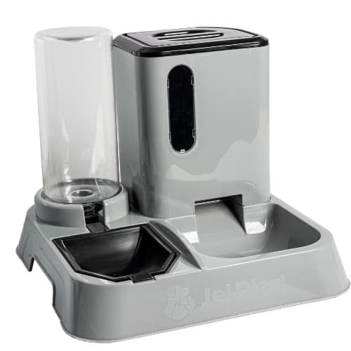 Kit Bebedouro Comedouro Automatico Premium Cachorro Gato Prático 1 litro Jel plastic