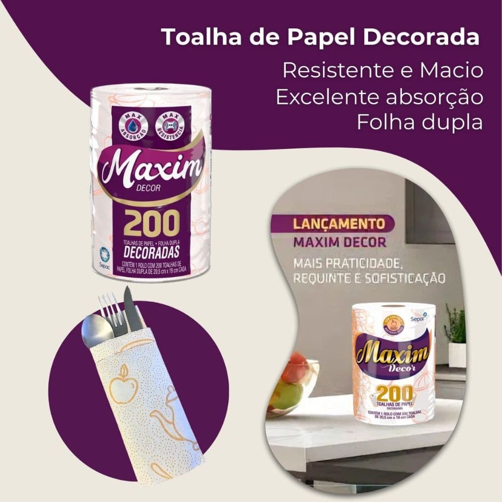 Kit Toalha de Papel Decorada para Festas – 200 Unidades por Rolo (Escolha 1, 2 ou 3 Rolos)