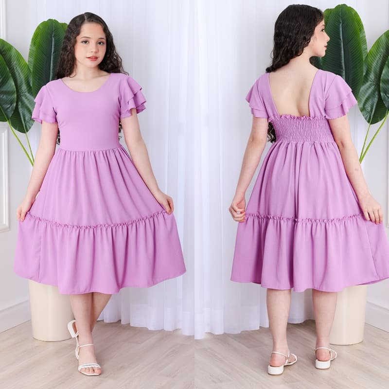 Vestido Infantil Feminino longo ideal para festa ou uso casual. tecido leve, garante estilo, frescor e elegância