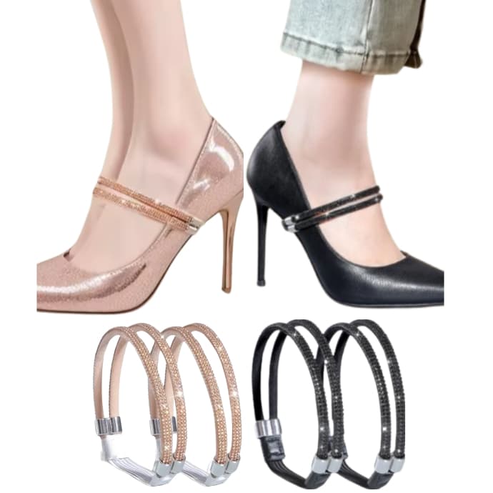 Alças Elástico Prendedor pé Salto Alto Sandalia  sapatos Feminino