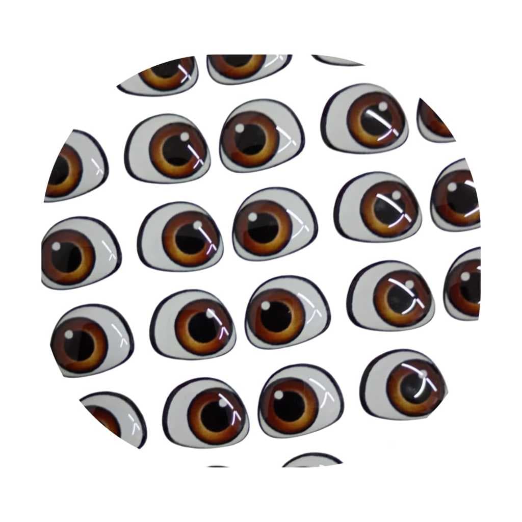 Olhos adesivos resinados para artesanato ,biscuit ,eva e feltro