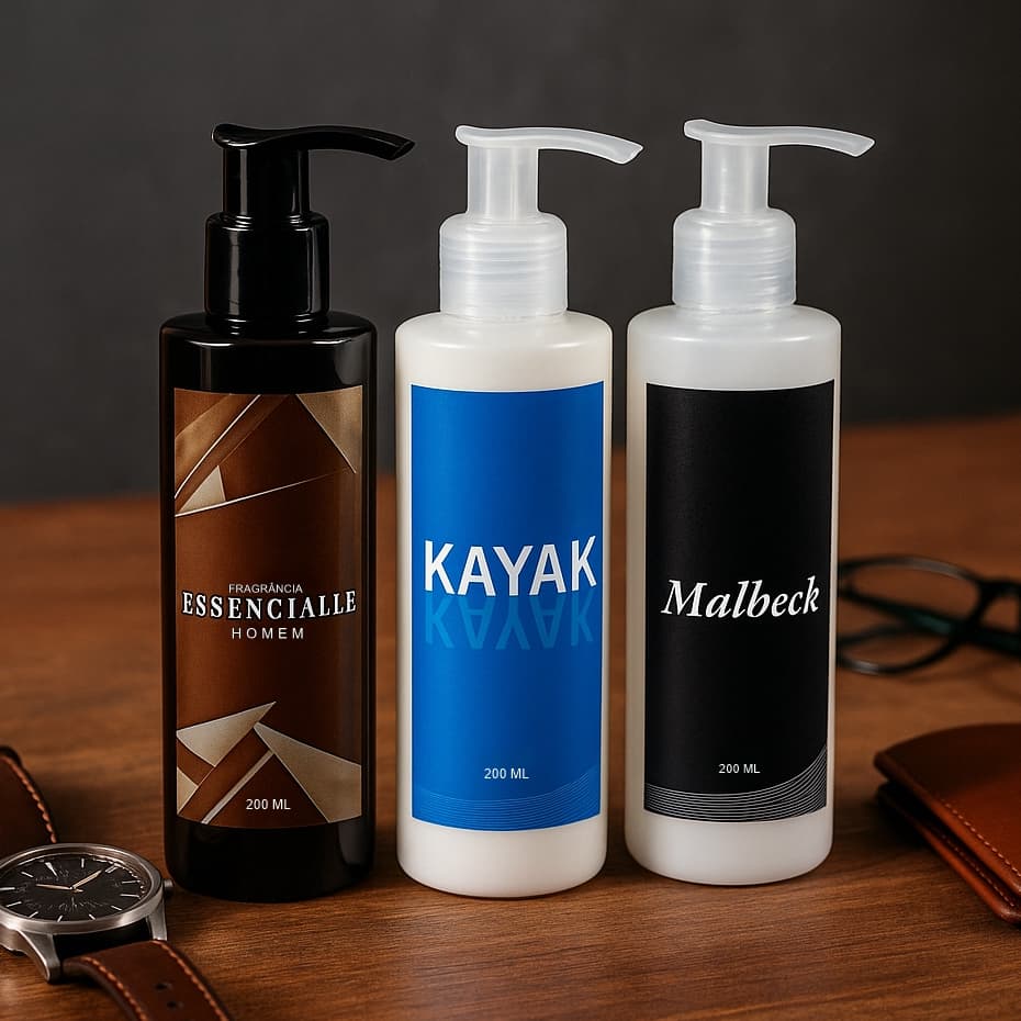 Kit Masculino Hidratante Malbeck Essencialle e Kayak 200g Cada