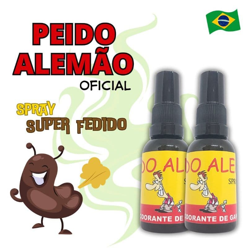 KIT 2 und PEIDO ALEMÃO FEDIDO PEGADINHA SPRAY DE PUM
