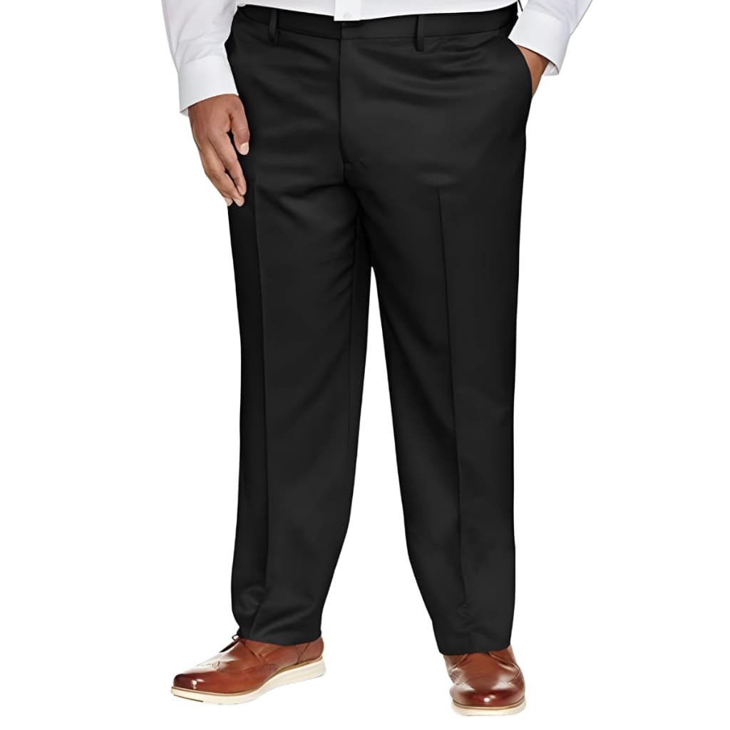 Calça Social Masculina Tamanho Especial Plus Size Preta