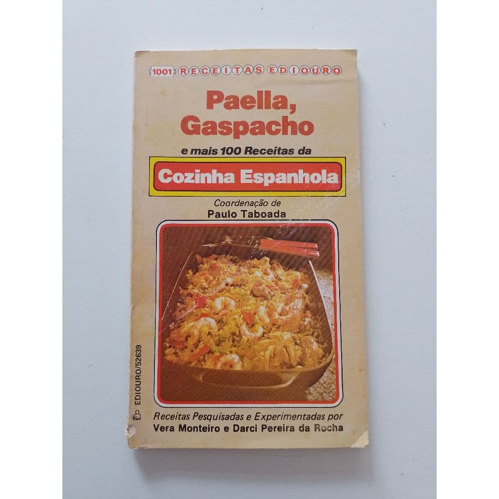 Livro 1001 Receitas Ediouro Paella, Gaspacho  Ac711