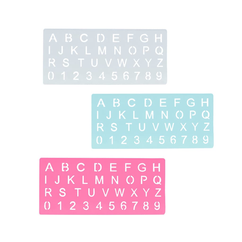 Régua Alfanumerica Alfabeto Letras E Números 20cm Cores - UNIDADE