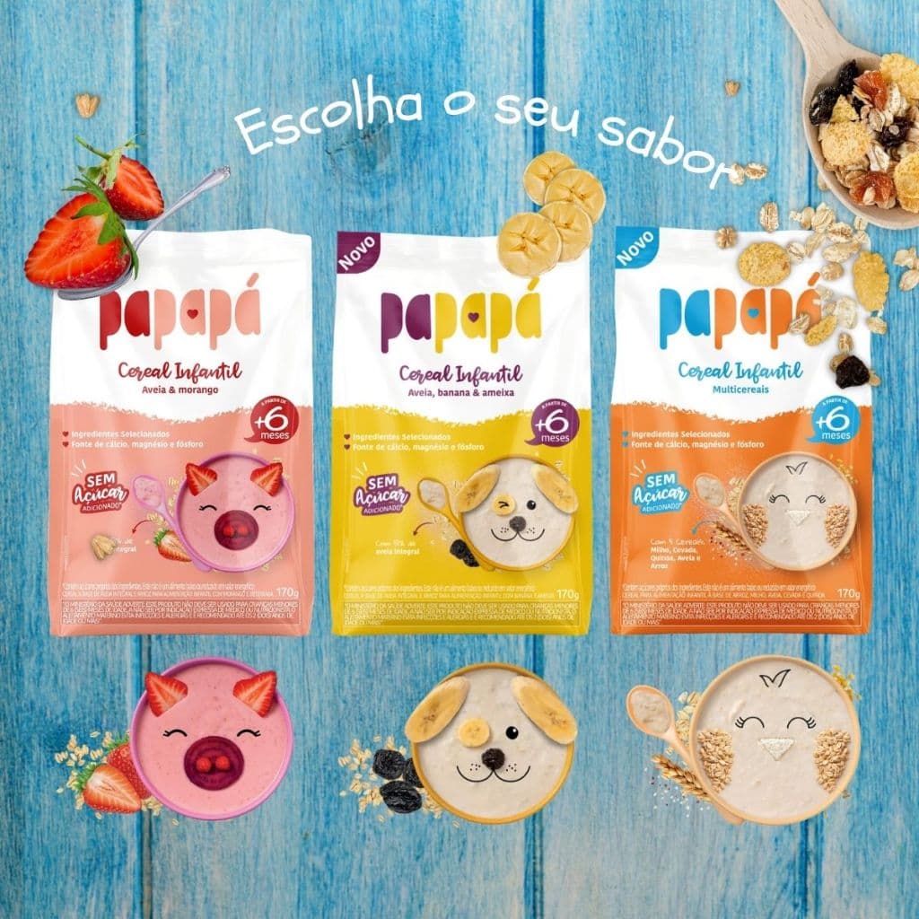 Cereal Infantil Com Cereais e Frutas 170g - Papapá