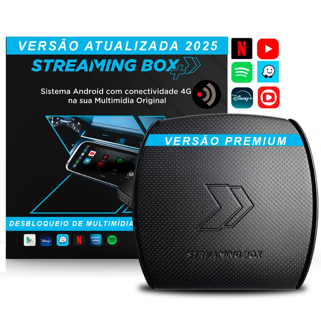 Streaming Box Plus Nova Versão 64GB+128GB Sd Aplicativos Netflix Youtube Gps Android IOS Faaftech