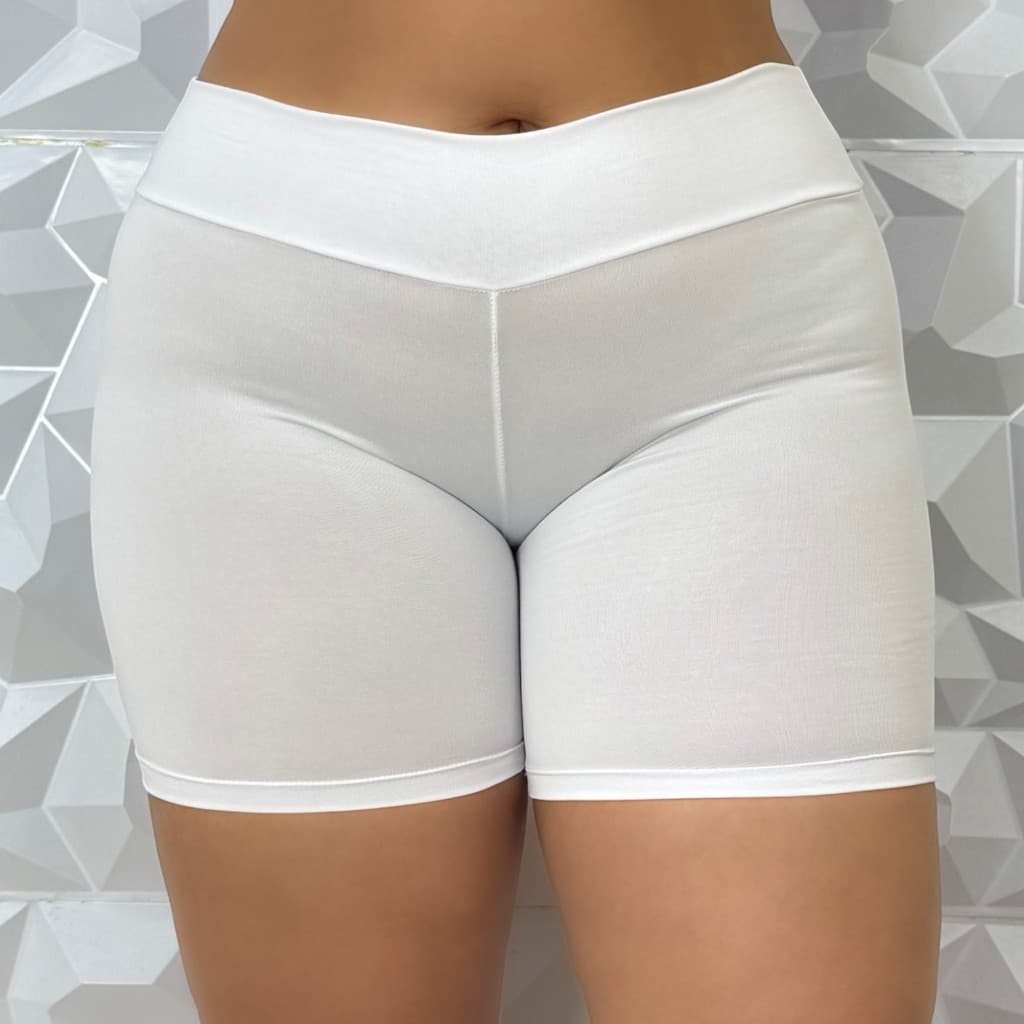 Short Anágua Feminino Plus Size Com Cós Alto Duplo Reforçado Bermuda Para De Baixo De Vestido Shorts Segunda Pele Grande