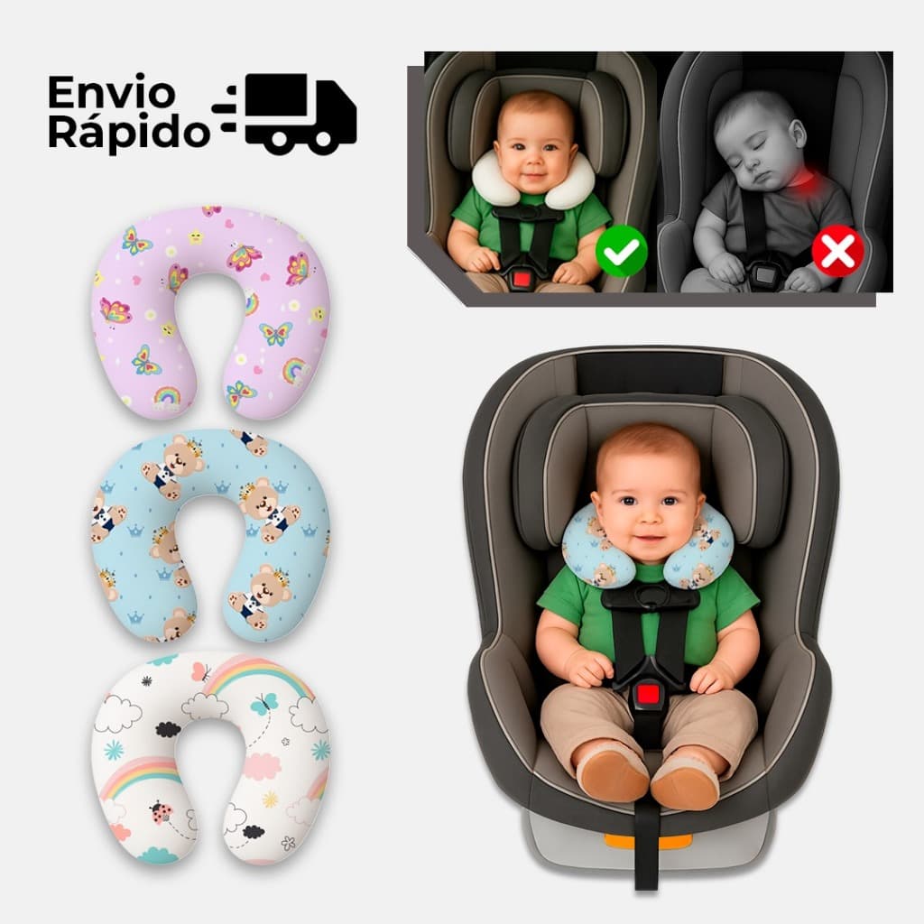 Almofada de pescoço  travesseiro viagem Bebê criança infantil diversos modelo