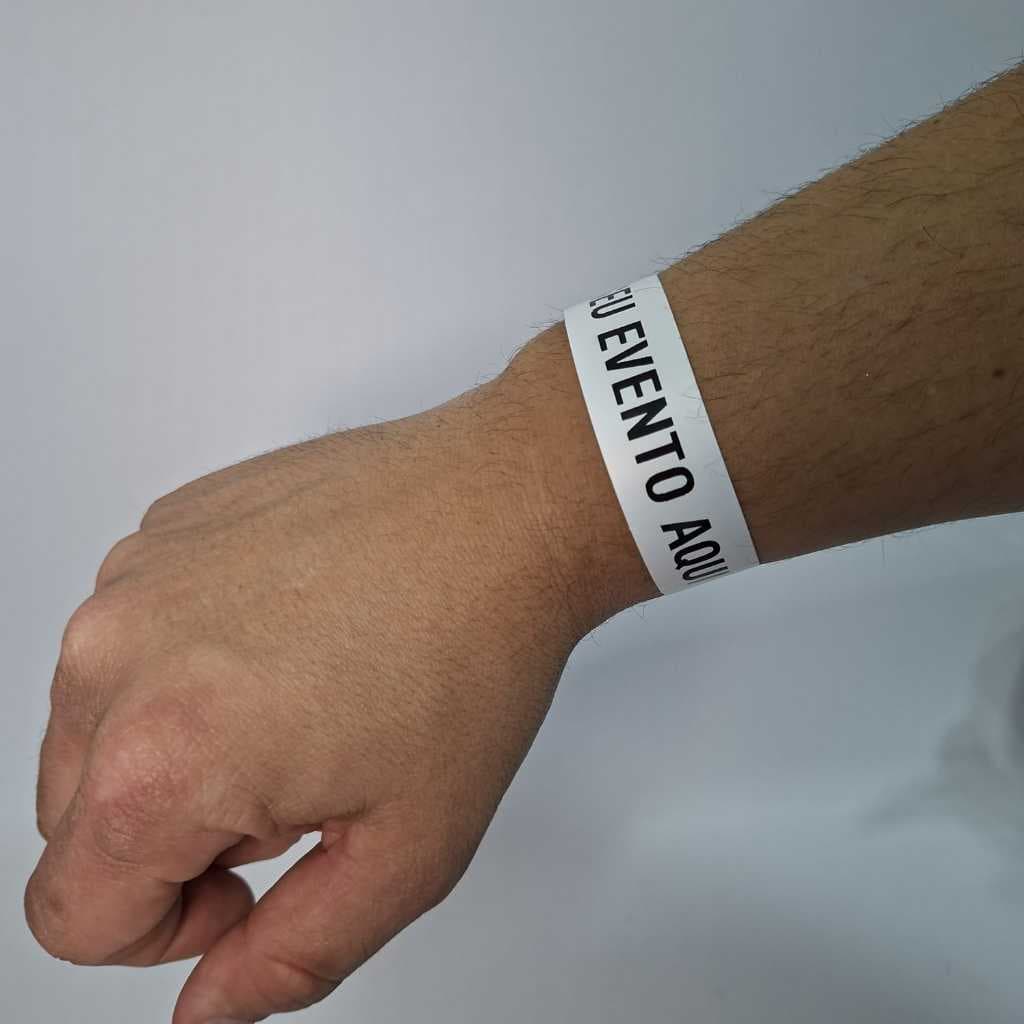 100 Pulseiras De Identificação Personalizadas