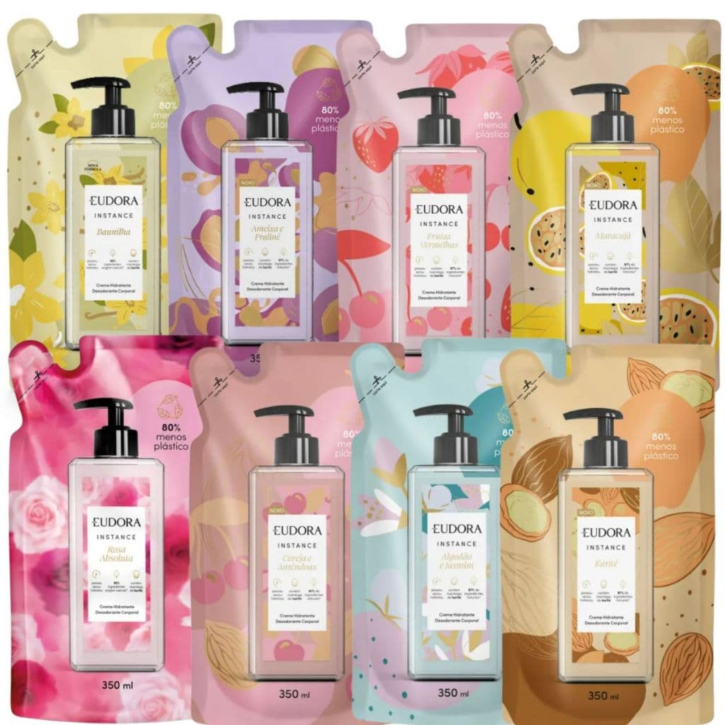 Refil Creme Hidratante Desodorante Corporal Instance Eudora 350 ml - Á Escolher